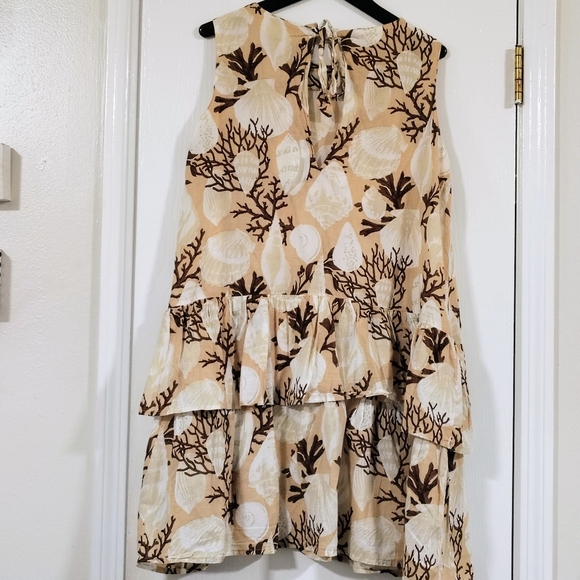 Tuckernuck Sandy Shell Cover Up Dress Women's Small Beach Party Resort Vacation - Picture 7 of 12